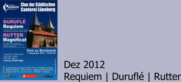 Dez 2012 Requiem | Duruflé | Rutter