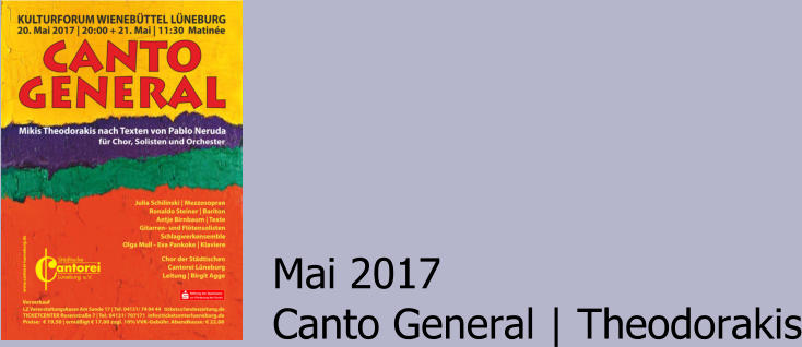 Mai 2017 Canto General | Theodorakis