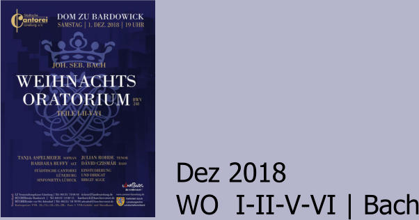 Dez 2018 WO  I-II-V-VI | Bach