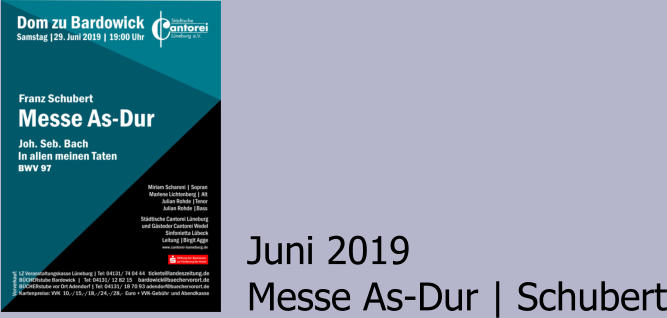 Juni 2019 Messe As-Dur | Schubert