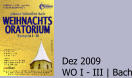 Dez 2009 WO I - III | Bach