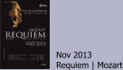 Nov 2013  Requiem | Mozart